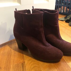 Maroon Booties